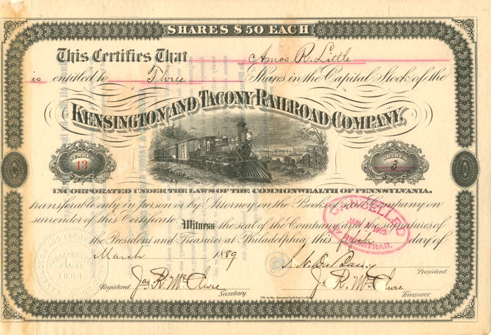 Kensington and Tacony Railroad Co.